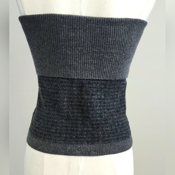 JUICY COUTURE Vintage Women Knit Boop Tube Size M-L Grey Lightweight - Picture 4 of 8